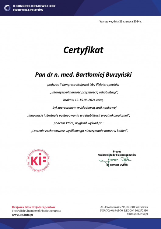 II Kongres KIF (udział czynny: 