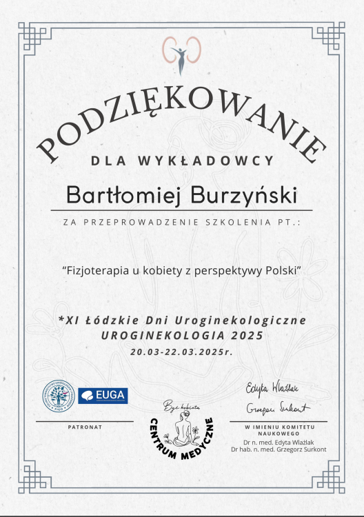XI Łódzkie Dni Uroginekologiczne (udział czynny: 