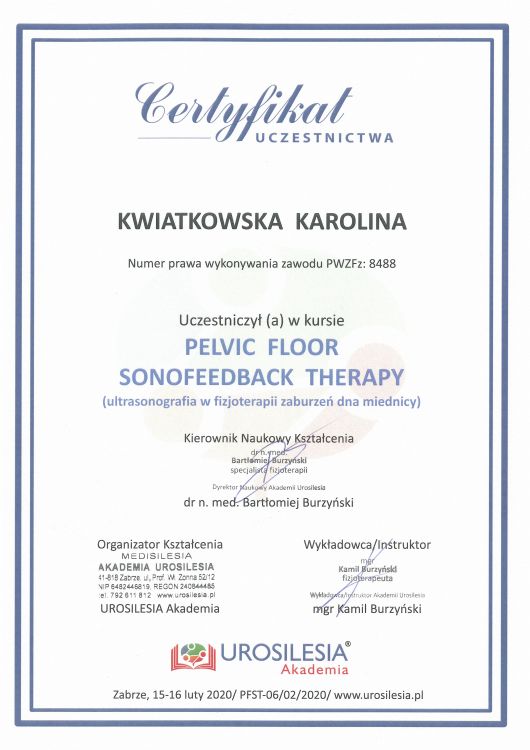 Pelvic Floor Sonofeedback Therapy® (ultrasonografia w fizjoterapii zaburzeń dna miednicy)